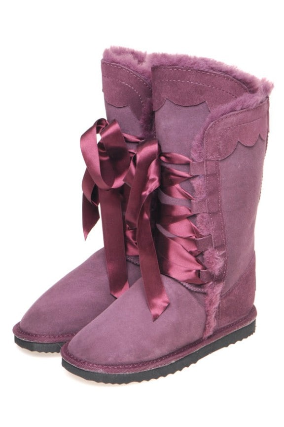 uggs with ribbon laces