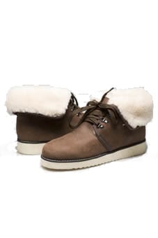 mens and ladies unisex sheepskin boots with laces sizes 4 to 14