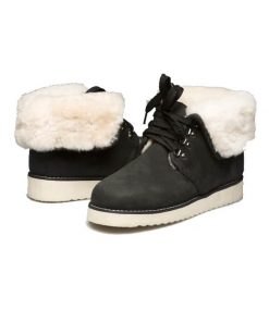 sheepskin boot mens and ladies sheepskin boots with laces