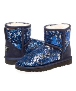 blue sparkly uggs