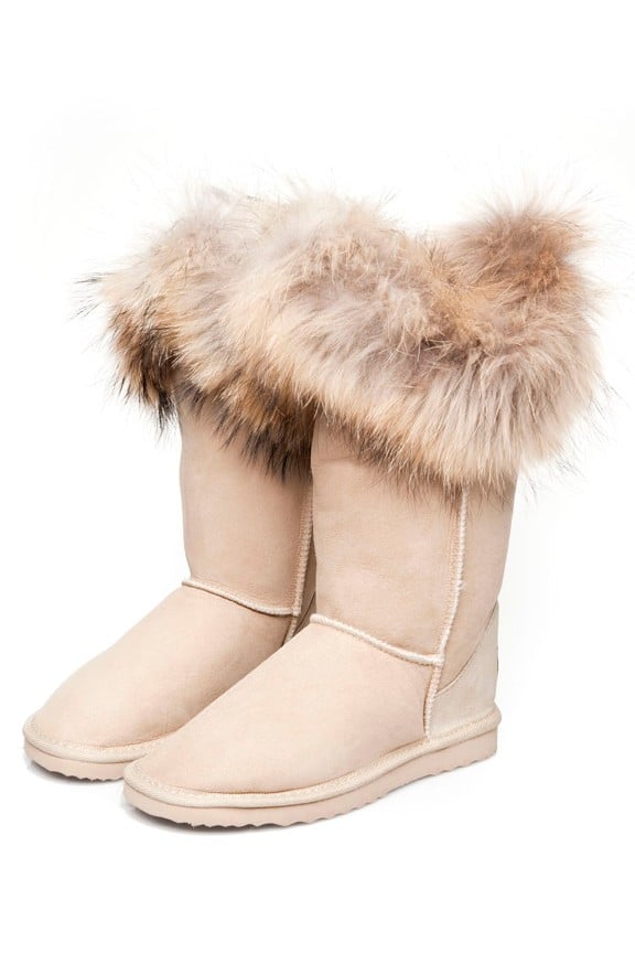 ugg boots with fur on top