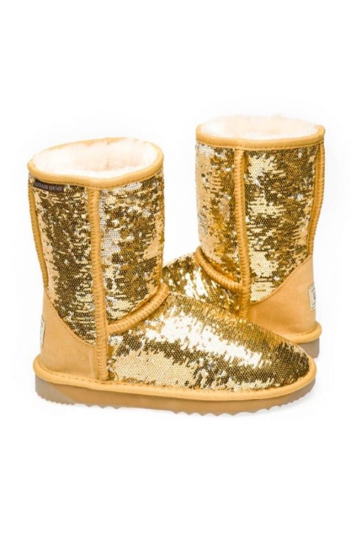 2 Tone Glitter Sparkle Ugg Boots fashion boots with gliter genuine sheepskin and glitter