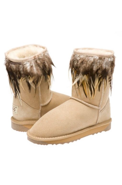 ugg leather feather