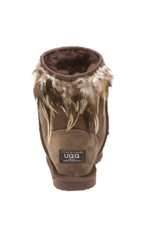 ugg leather feather
