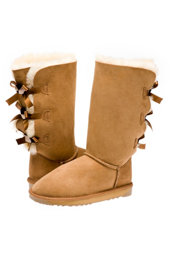 long uggs with bows