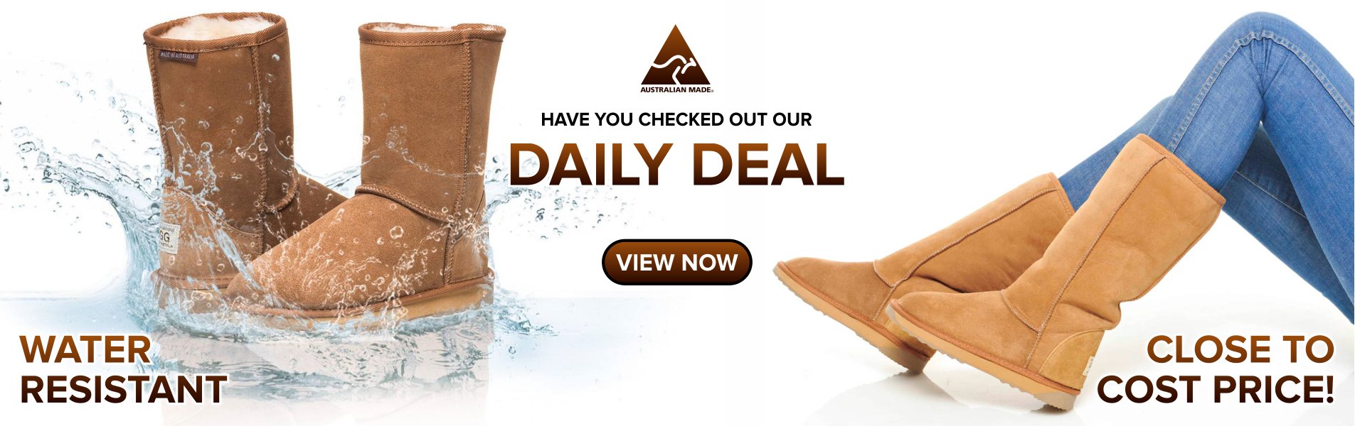 Australian-Leather-Ugg-Boots-Sheepskin Woolen Uggboots-Daily-Deal