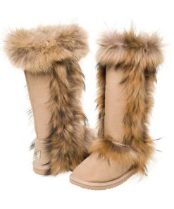 ugg boots with fox fur trim