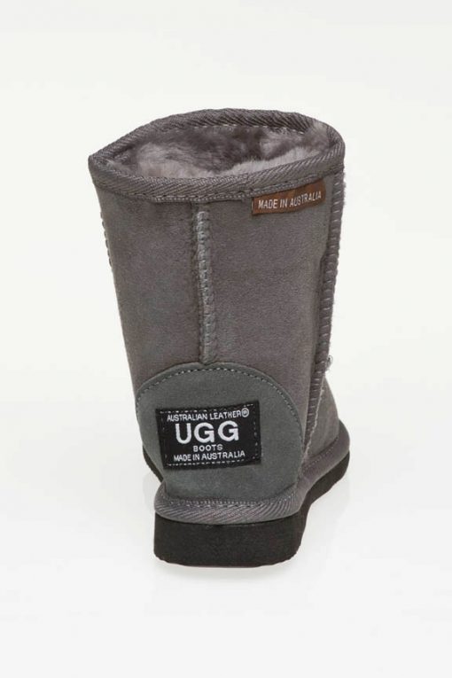 classic short black leather ugg boots