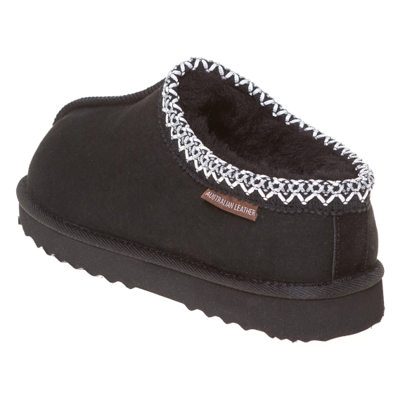 tasman all black slipper
