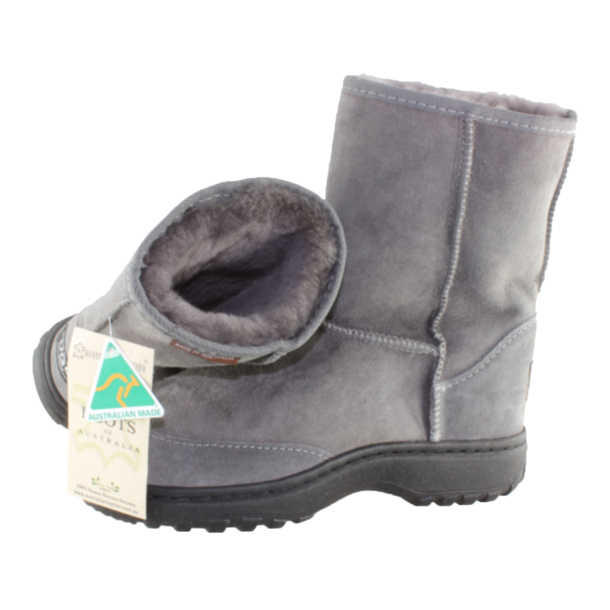 Australian Made Ugg Boots Classic Short Grey Colour with Rubber sole Mens & Women
